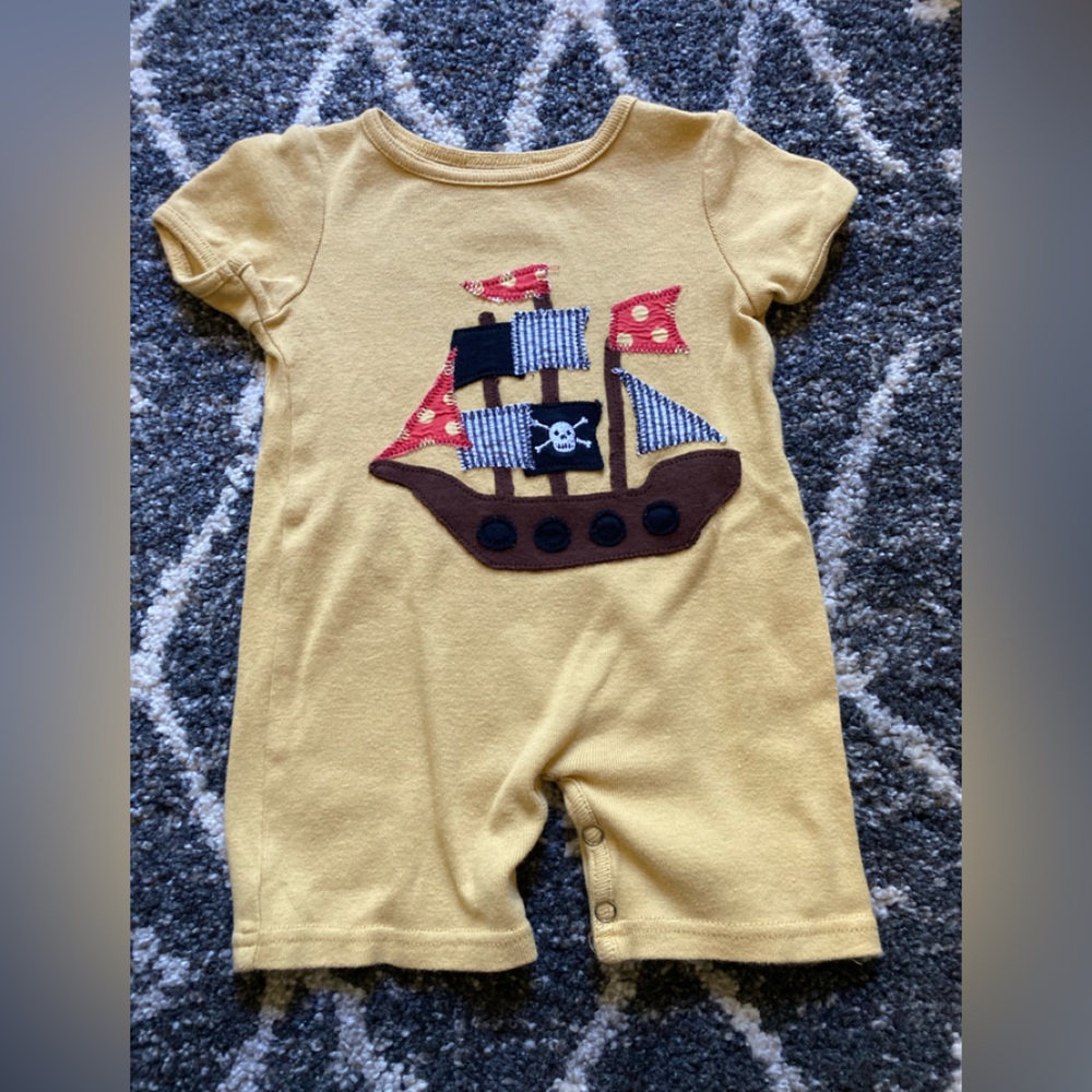 Sam & Sydney 9 months boys pirate ship jumper